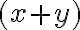 (x+y)