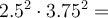 2.5^2\cdot 3.75^2=