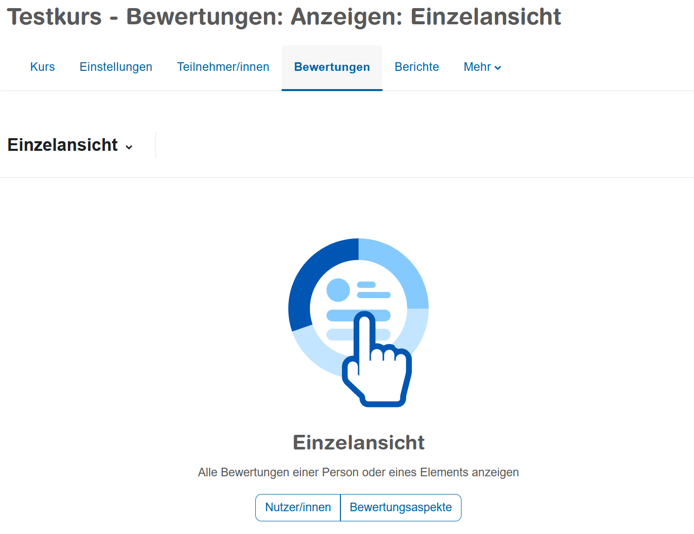 Screenshot der Bewertungen - Anzeigen - Einzelansicht Startseite